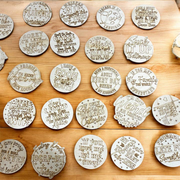 Sarcastic Magnet Set of 50 - funny gifts, coworkers, Fridge for wholesale by The Lantern Boutique