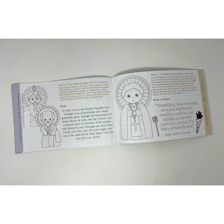 Meyer Market Designs - Wholesale Coloring & Activity Book - Kids & Baby - Catholic Saints Ordinary Time Coloring Book2