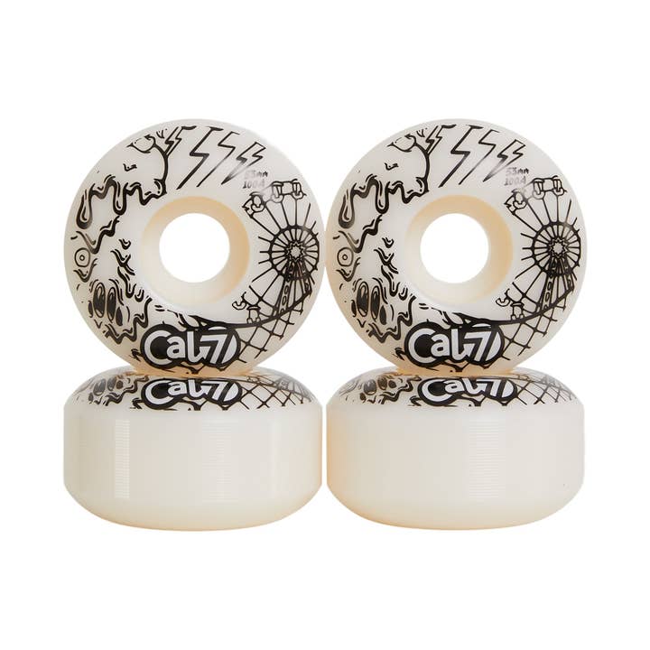 Cal 7 - Wholesale Sporting Accessories - Scream Wheels 53mm - White1