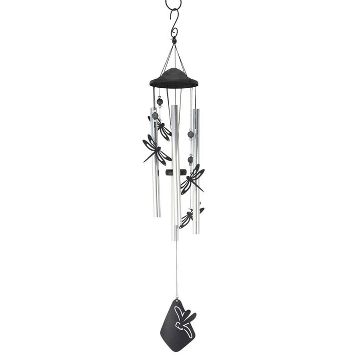 RCS Gifts - Wholesale Wind Chime - Dragonfly Silhouettes Wind Chime - 34"1