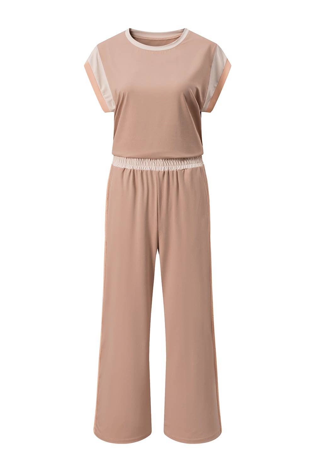 Lovesoft - Wholesale Lounge Set - Women's - Multicolor Color Block Detail Casual Two-piece Set21