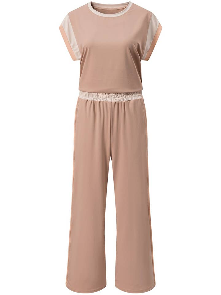 Lovesoft - Wholesale Lounge Set - Women's - Multicolor Color Block Detail Casual Two-piece Set21