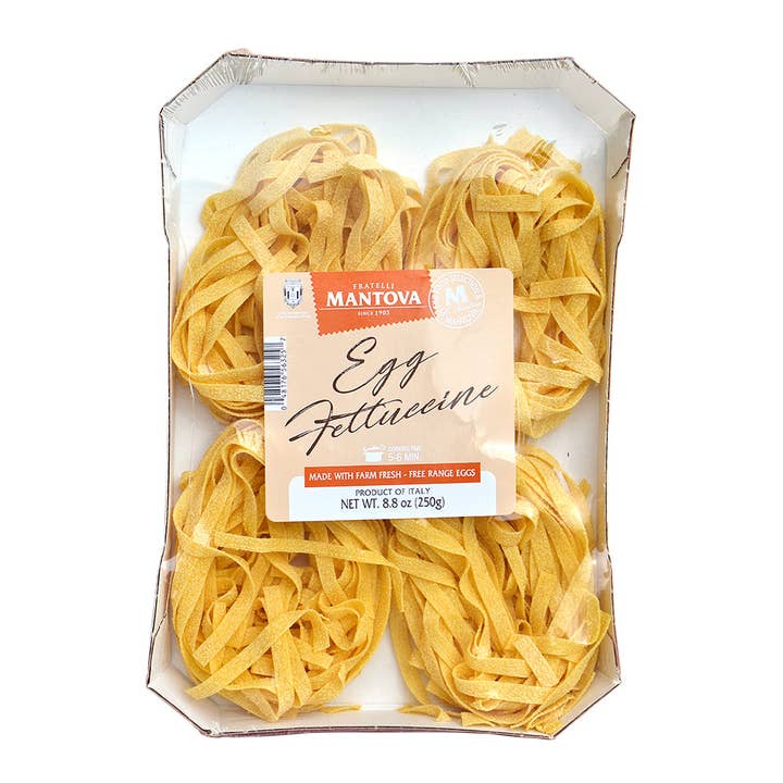 Fine Italian Food - Wholesale Pasta - Mantova Egg Fettuccine Pasta, 8.8 oz.