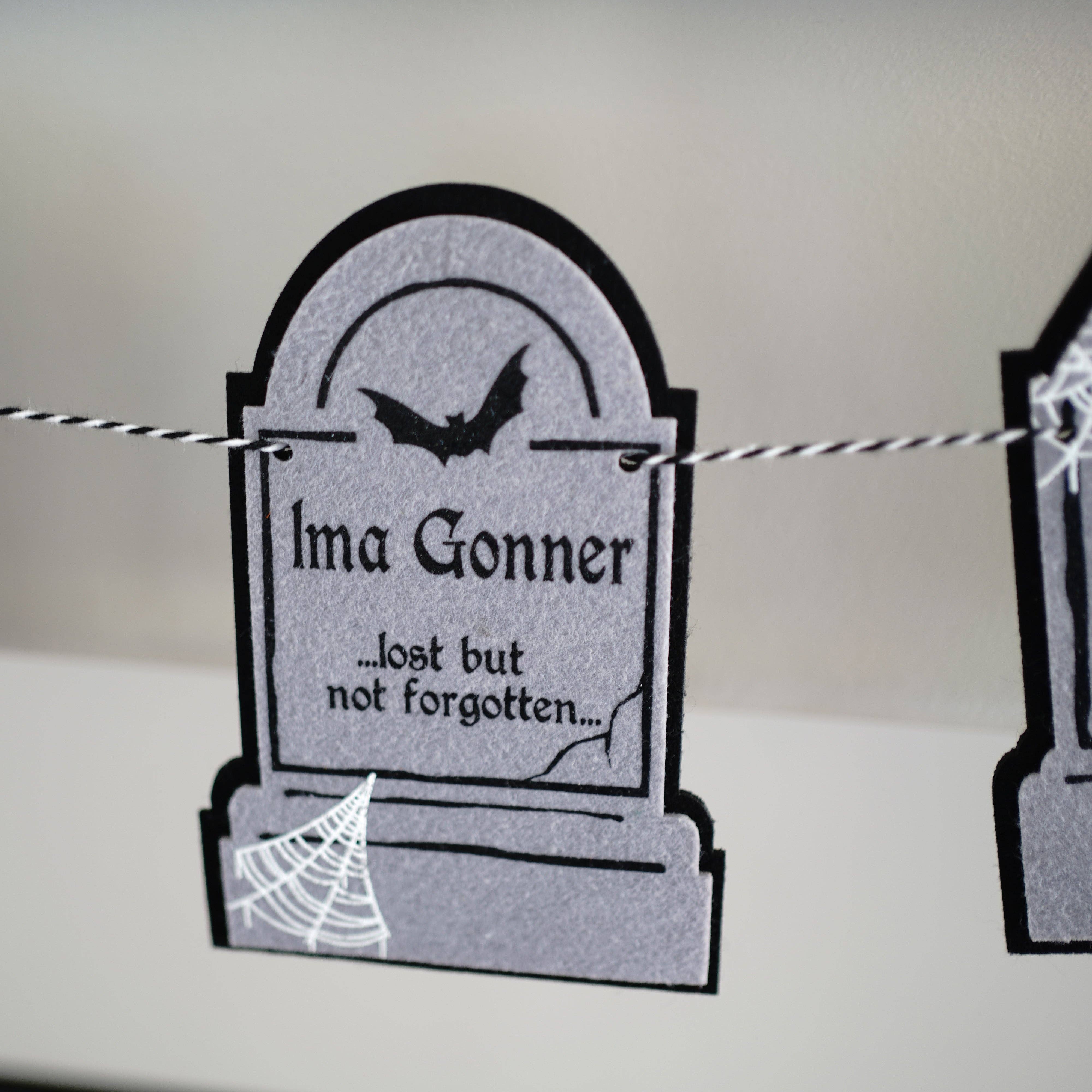 Decomod - Venta al por mayor Banderines/guirnaldas - Guirnalda de Fieltro para Lápida Humorística de Calidad Premium en Capas6