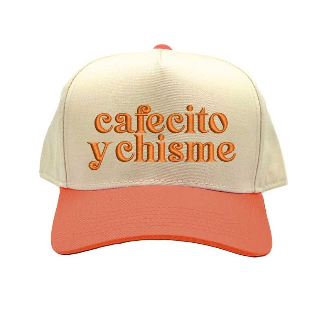 DSY Lifestyle - Wholesale Baseball Cap - Women's - Cafecito y Chisme Two-Tone Embroidered Baseball Hat7