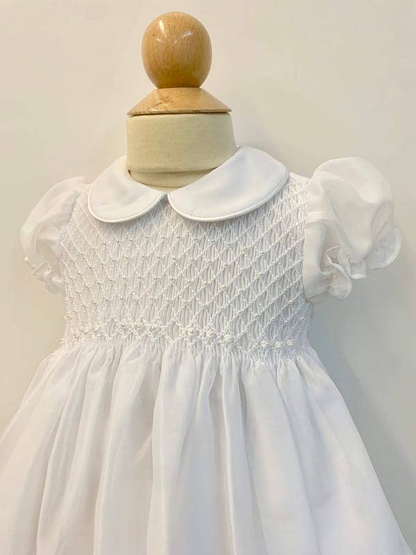 Will'beth - Wholesale Dress Set - Baby - 06694 Smocked Christening Gown1