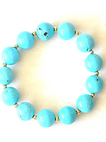 Turquoise Bracelet 12mm for wholesale by Ann St. John Jewelry