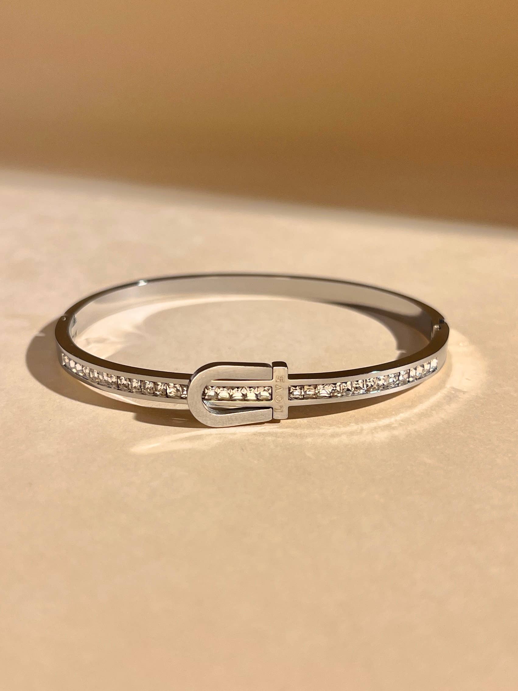 COSMOS – wholesale Bangle bracelet – Bangle belt buckle rhinestone stainless steel chic2