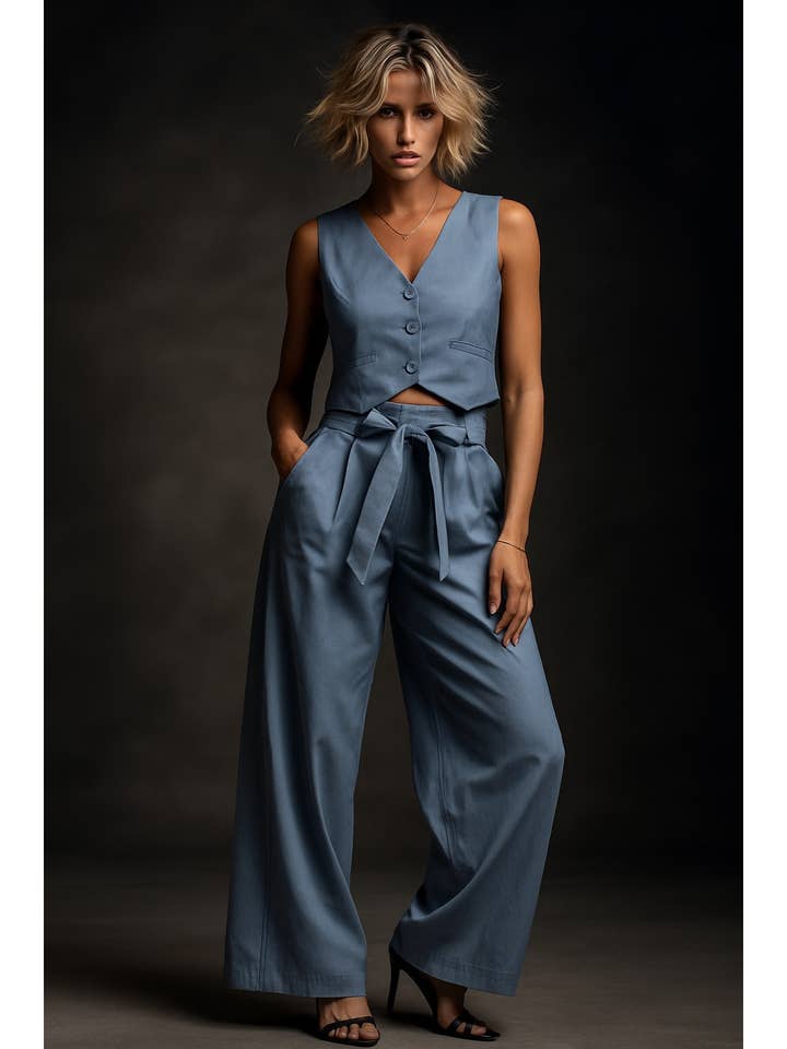 BAUMWOLLWESTE UND HOSE SET für den Großhandel von Mulla