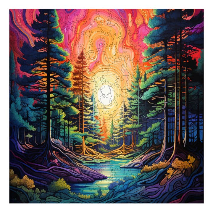 Trippy Puzzle Co – wholesale Pussel - Vuxen – Trippy Timber träpussel med 300 bitar