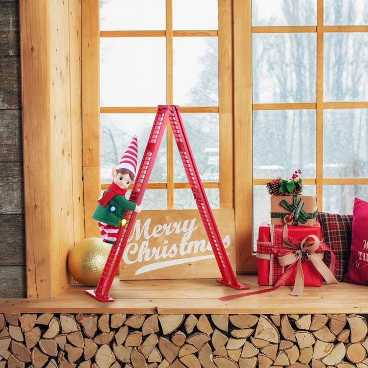 Mr. Christmas - Wholesale Christmas Decoration - Tabletop Climber - Elf With Double Ladder