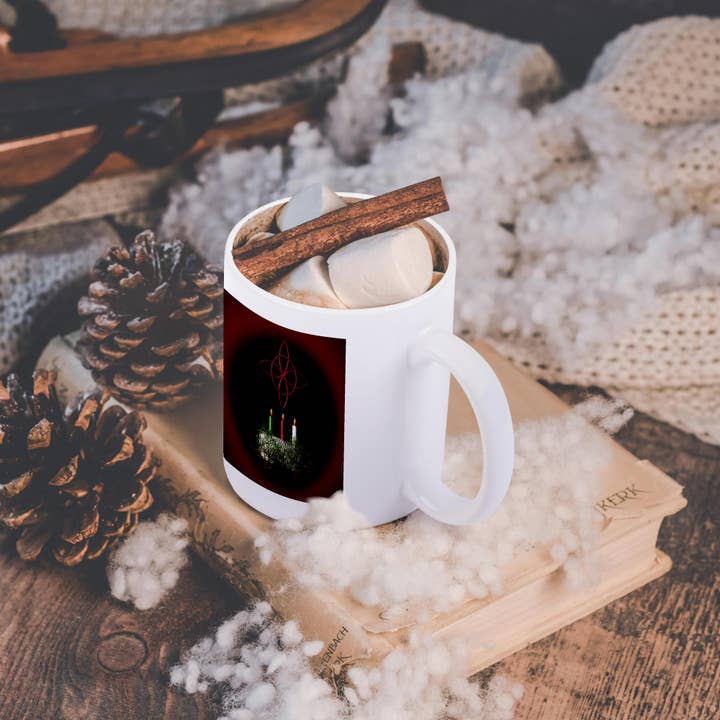 3dRose - Wholesale Coffee Mug - 3dRose, Yule Log is a Christmas Design that can also represent Yule , Mug11