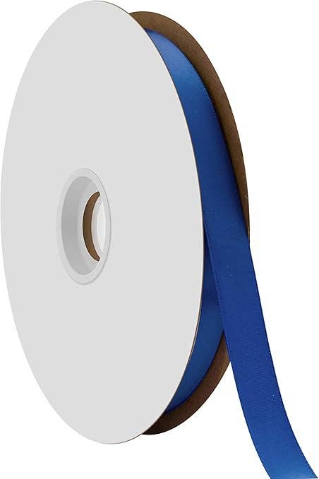 Berwick Offray Ribbon - Wholesale Ribbon - Gift Wrapping - Single-Face Satin Royal 5/8" x 100 Yards0