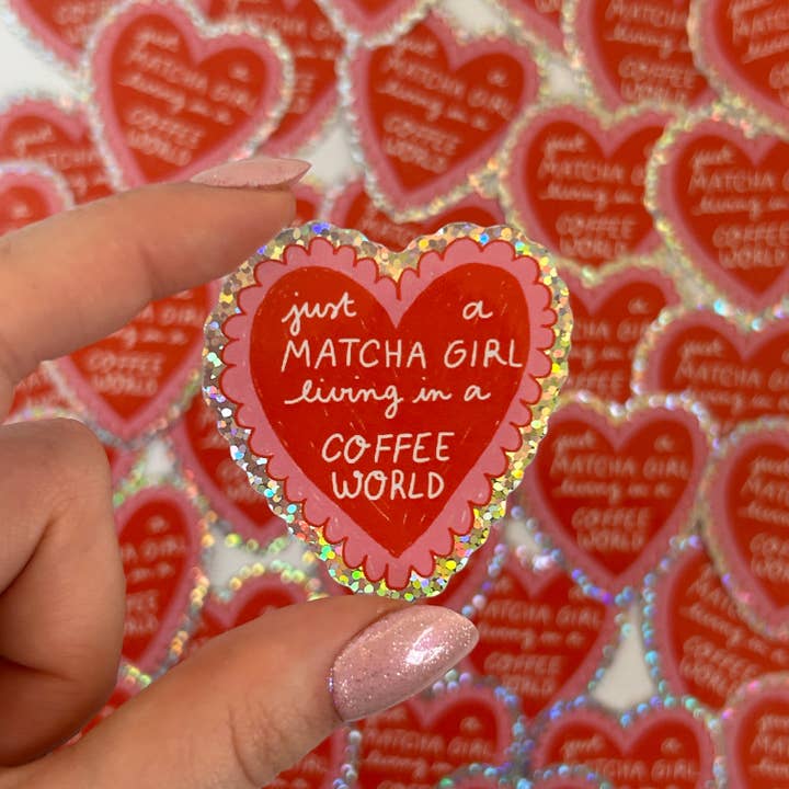 Nany Craft Shop – wholesale Sticker – Matcha Heart Sticker2
