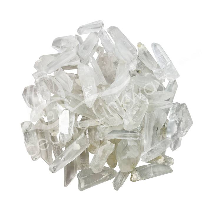 Oceanic Linkways Inc - Wholesale Spiritual Stone/Crystal - POINT - CRYSTAL QUARTZ, LEMURIAN 1-2" (3 LB LOT)0