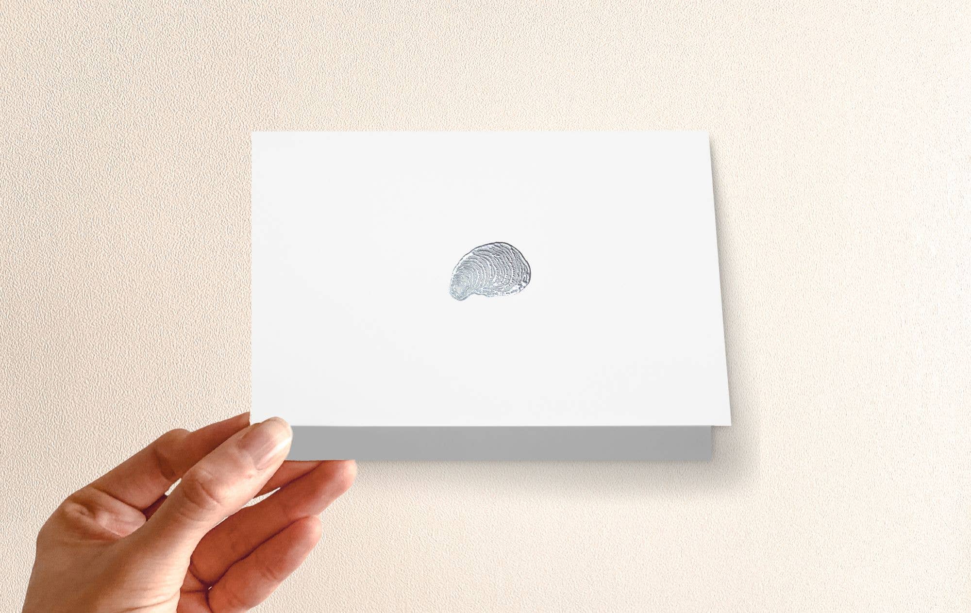 Floating Feather Stationery - Wholesale Everyday Greeting Card - Oyster Card - Single0