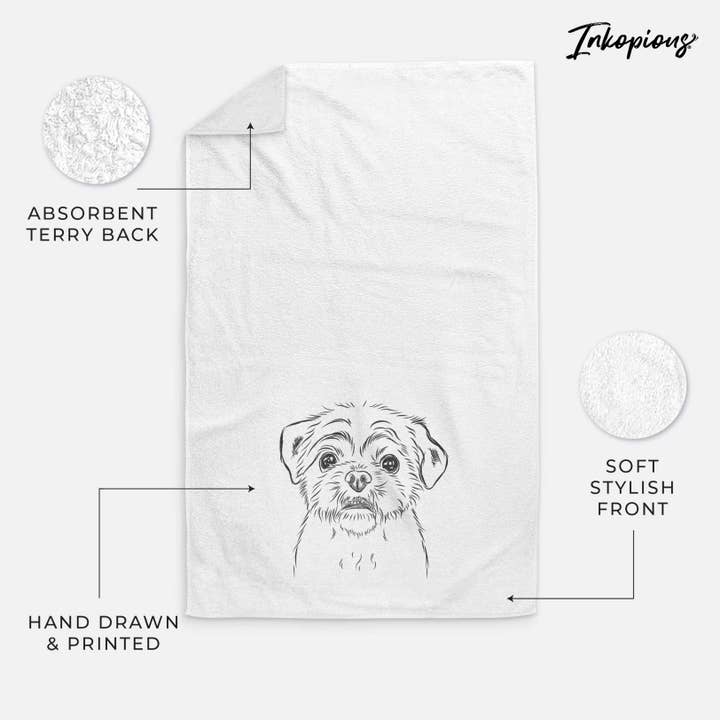 Inkopious - Wholesale Hand Towel - Smash the Shih Tzu Hand Towel10