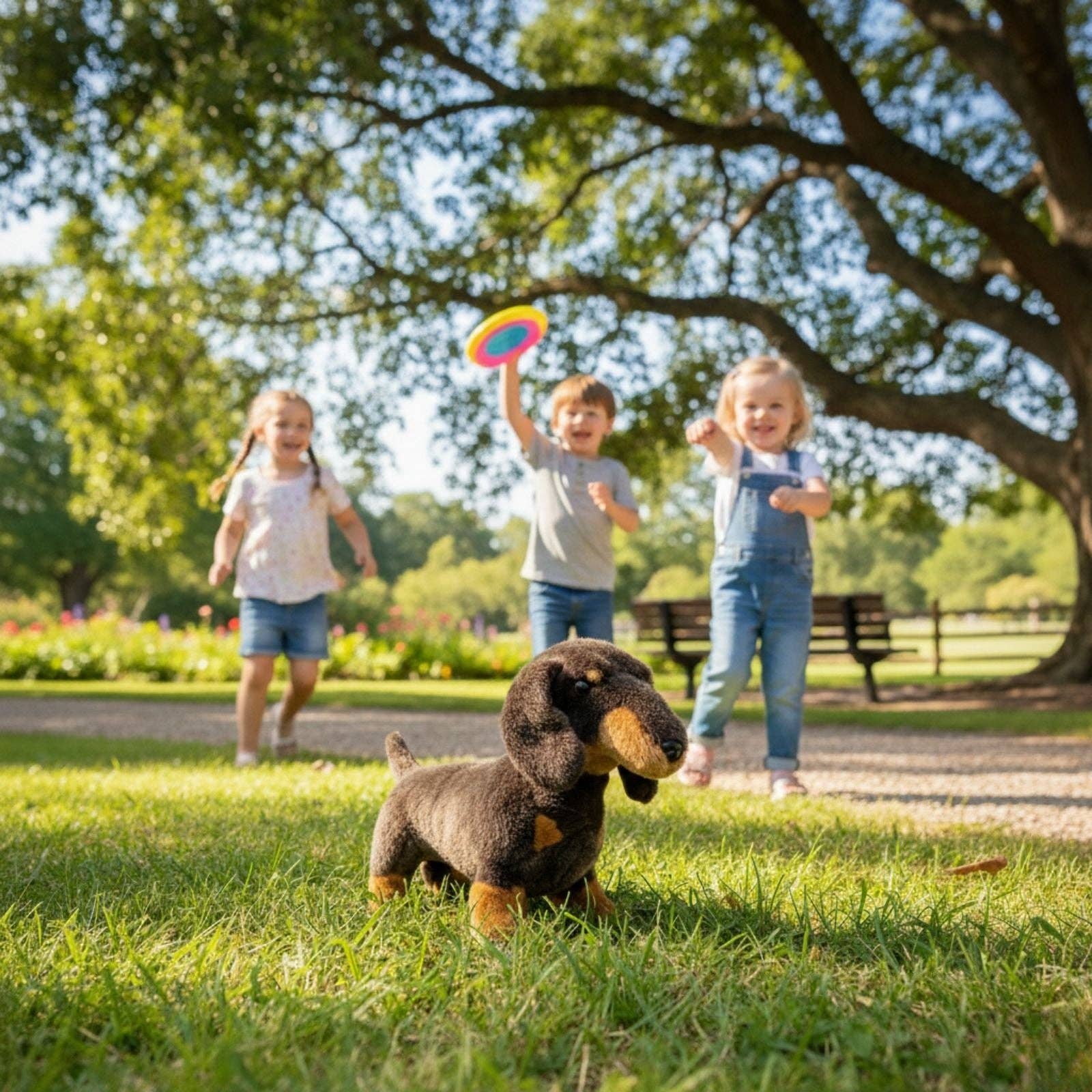 Bocchetta Plush Toys - Wholesale Pet plush toy – Dog - Stretch - Dachshund - 22cm standing1