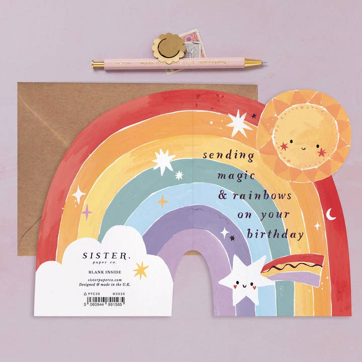 Sister Paper Co. - Wholesale Birthday Card - Kids Rainbow Birthday Card | Childrens Birthday Cards2