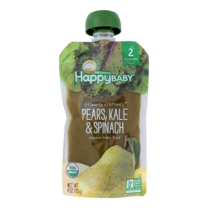 Happy Baby Clearly Crafted - Apples Kale Avocados, 16x4oz for wholesale by Everyday Supply Co