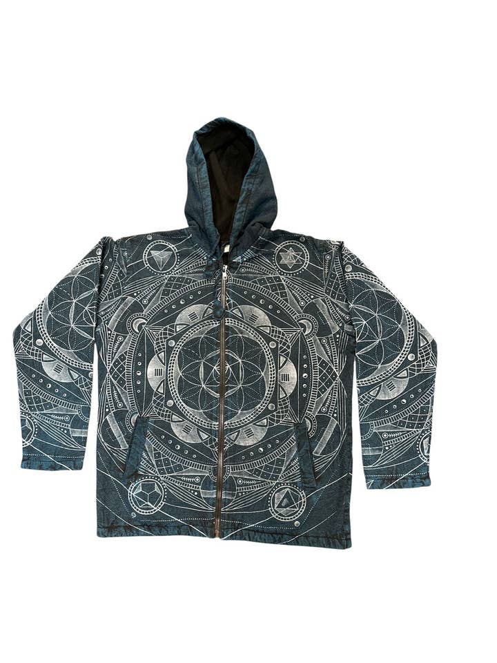 Fodera in pile blu cotone con cappuccio e cerniera giacca universale NC46 per la vendita all'ingrosso da parte di Rising International Inc