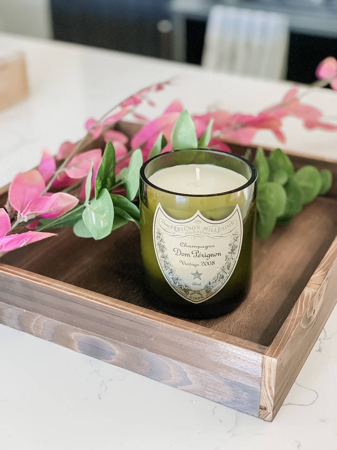 Scottsdale Candle Co - Wholesale Jar/Filled Candle - Recycled Dom P Bottle - Vintage Label Candle3