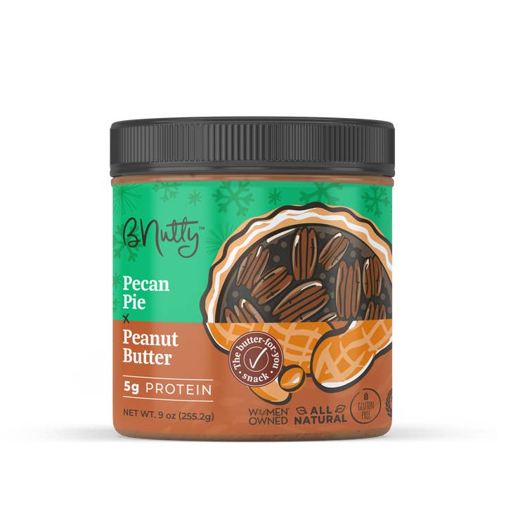 BNutty Peanut Butter - Wholesale Nut butter - Pecan Pie BNutty Peanut Butter- Case of 6- 9oz