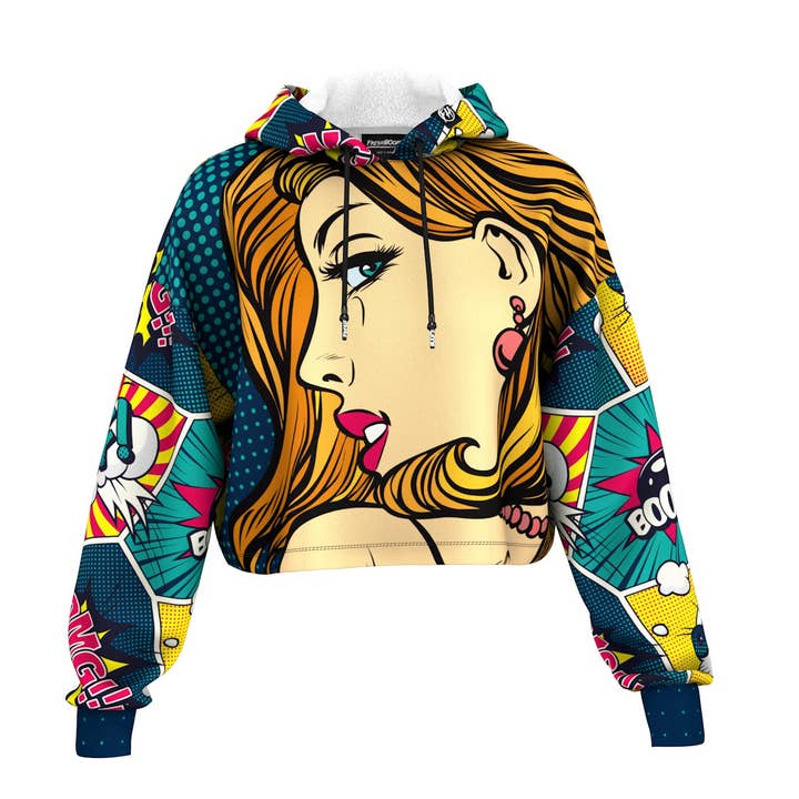 Sweat à capuche court à profil latéral pour la vente par FreshHoods