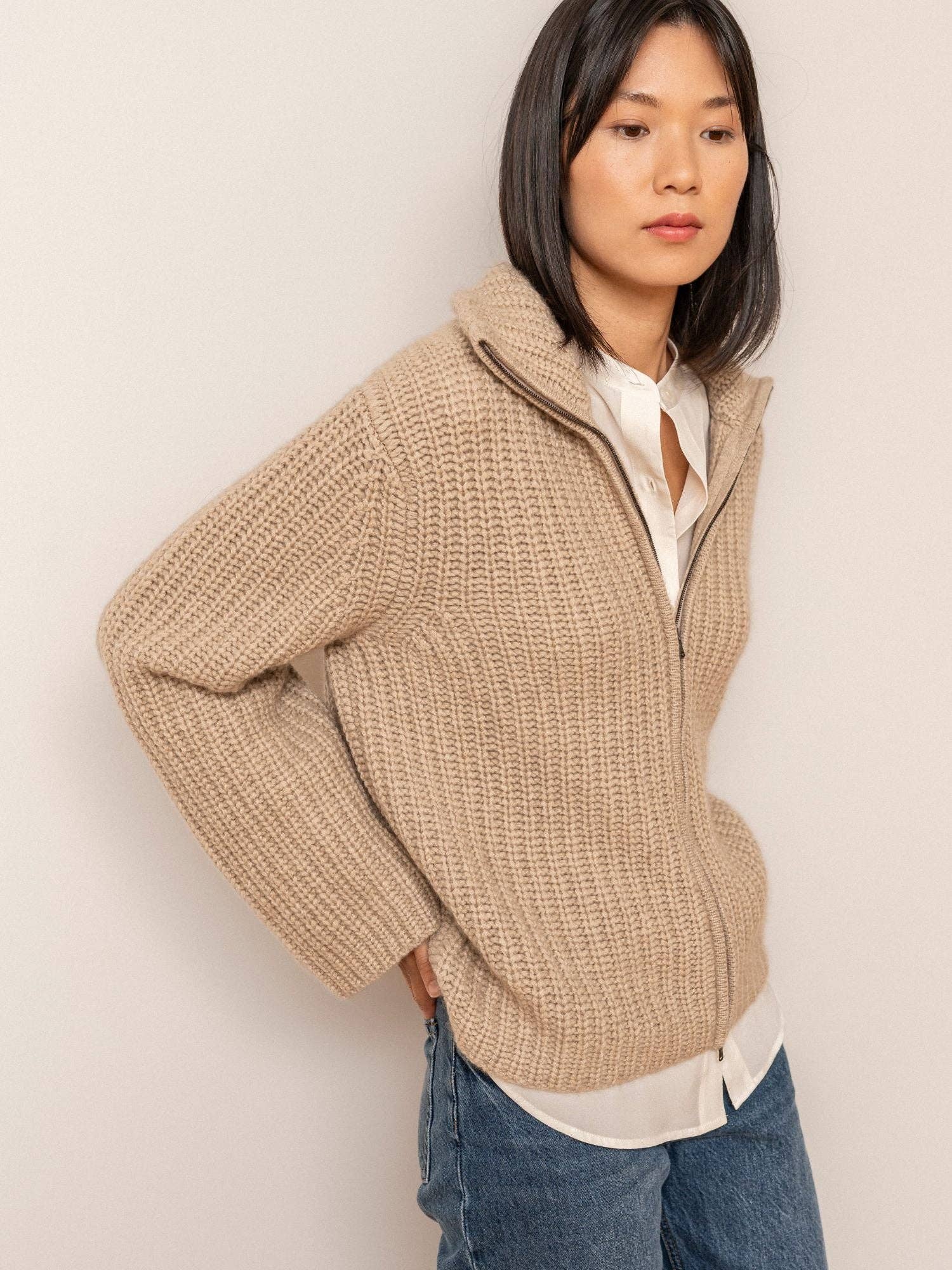 Bel Cashmere S.C. - Wholesale Cardigan - Women's - Nicole Cashmere Cardigan3