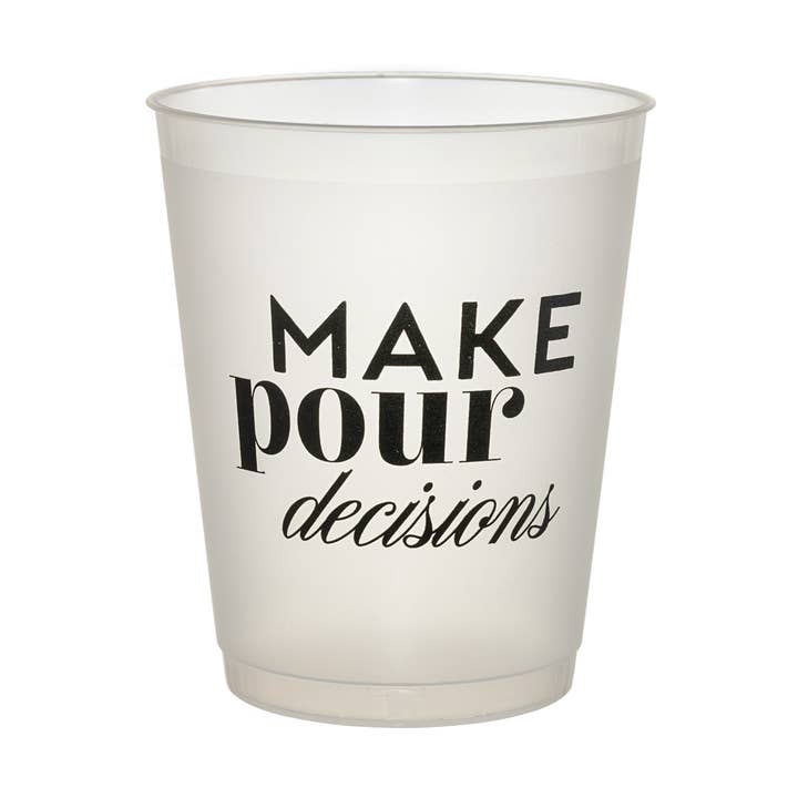 Make Pour Decisions Cups for wholesale by Palm Hill Design