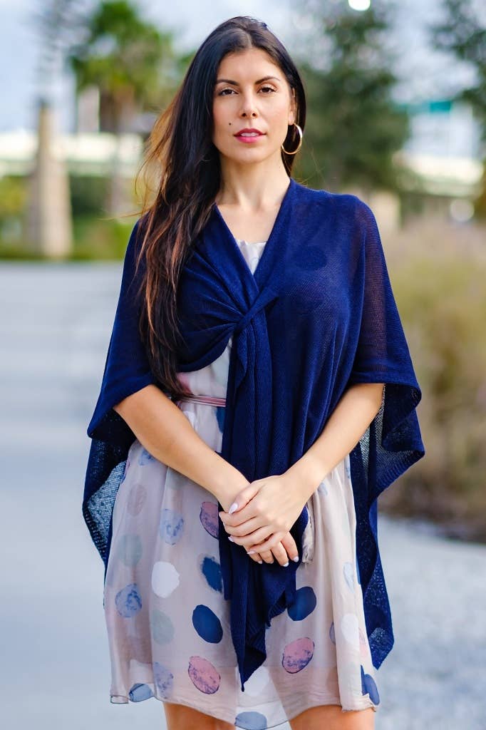 TINA Stephens Italy/Tees By Tina - Wholesale Wrap - Women's - Aliya Multi Way Cotton Wrap (W108)7