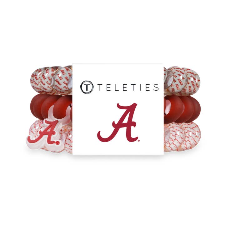 TELETIES - Wholesale Haarelastiekje - Dames - Spiraal Haarspiralen | Groot | Roll Tide! Haarelastieken0