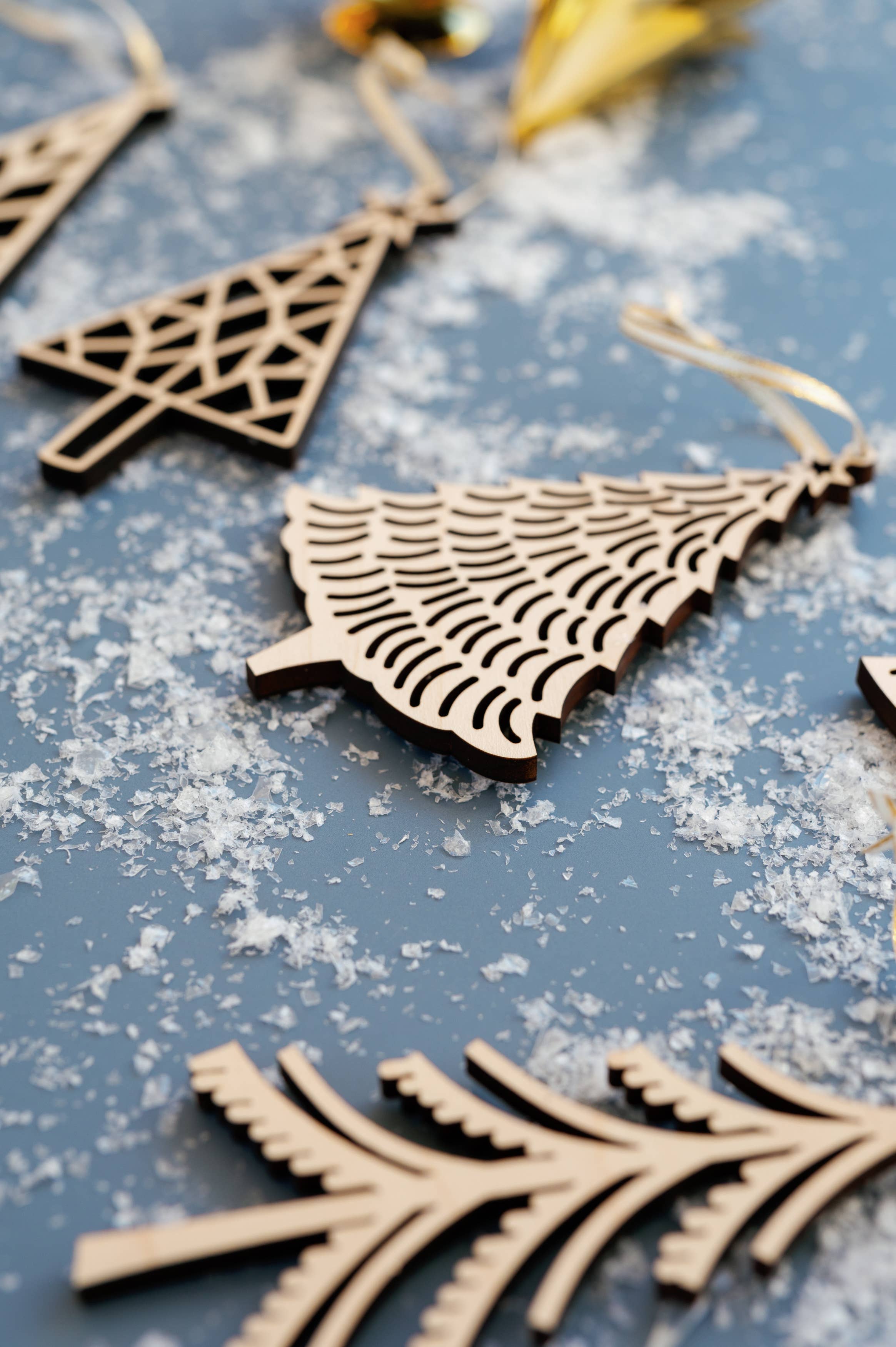 Reece Design Works - Wholesale Ornament - Wood Tree Christmas Ornaments12