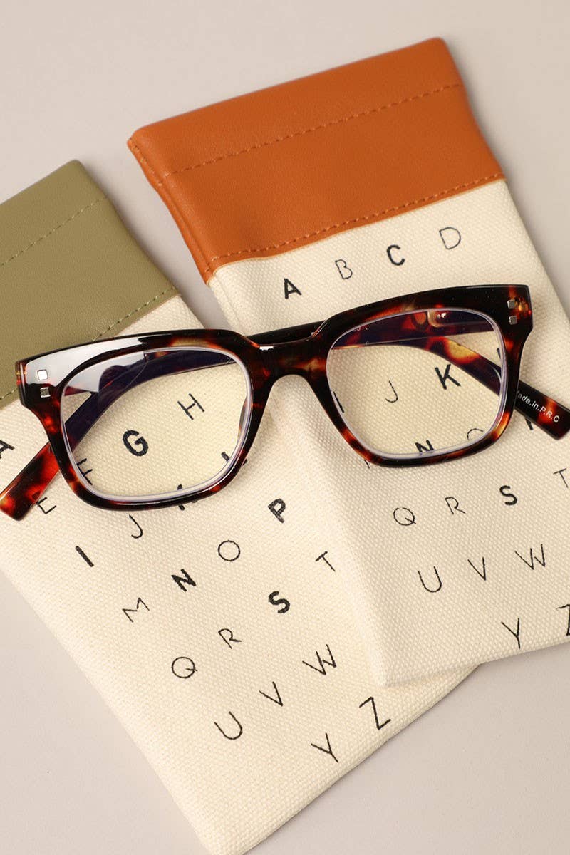  ASSORTED COLOR Alphabet Glasses Pouch Eyewear Sleeves for wholesale on Faire1