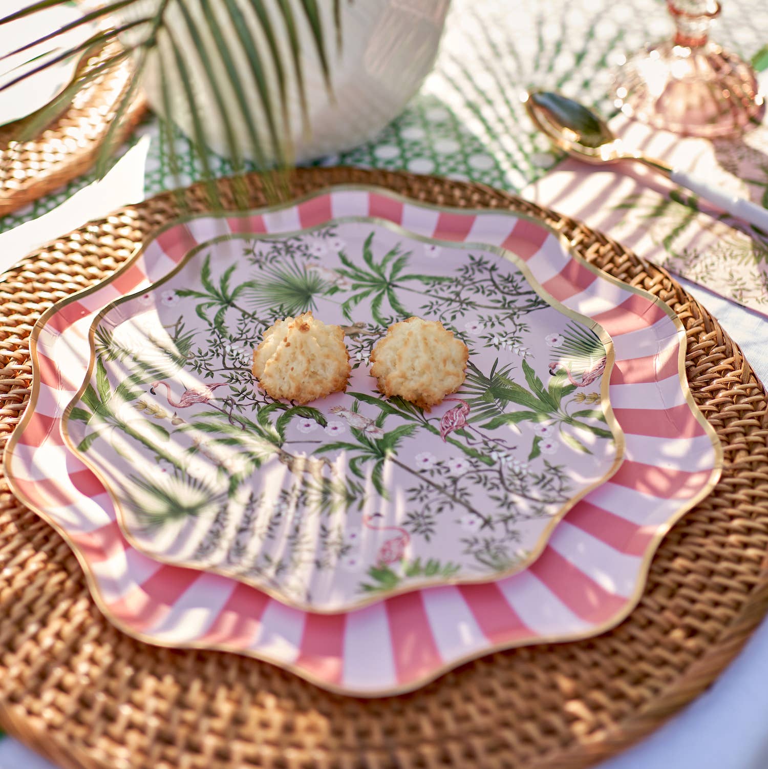 Harlow & Grey – Großhandel Einwegteller – Palm Beach - Dessertteller aus Papier - Partyteller4