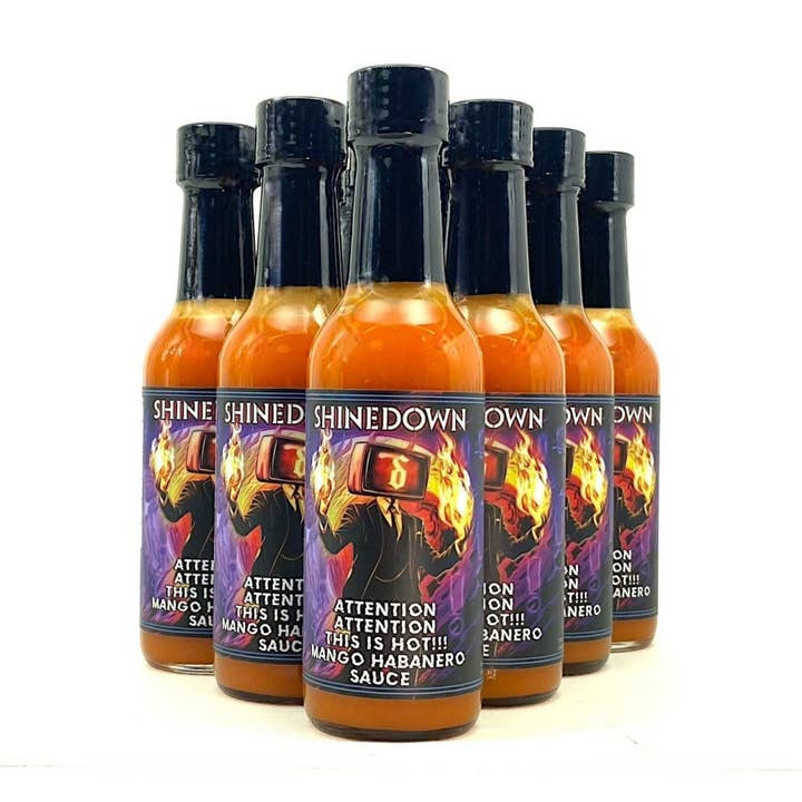 Shinedown's Attention Attention | 5oz Bottle | Heat 5/10 for wholesale by TorchBearer Sauces