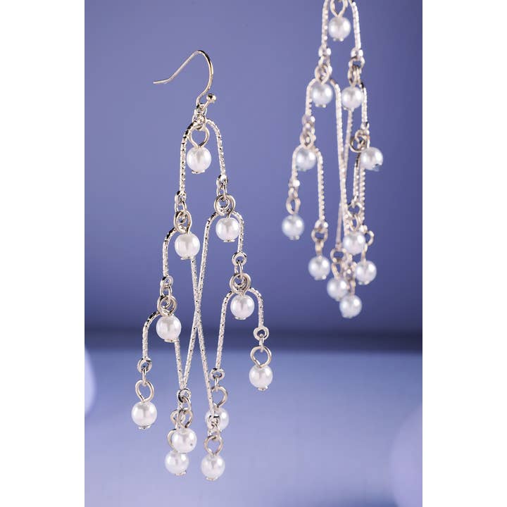 Urbanista - Wholesale Dangle earrings - Pearl Chandelier Earrings1