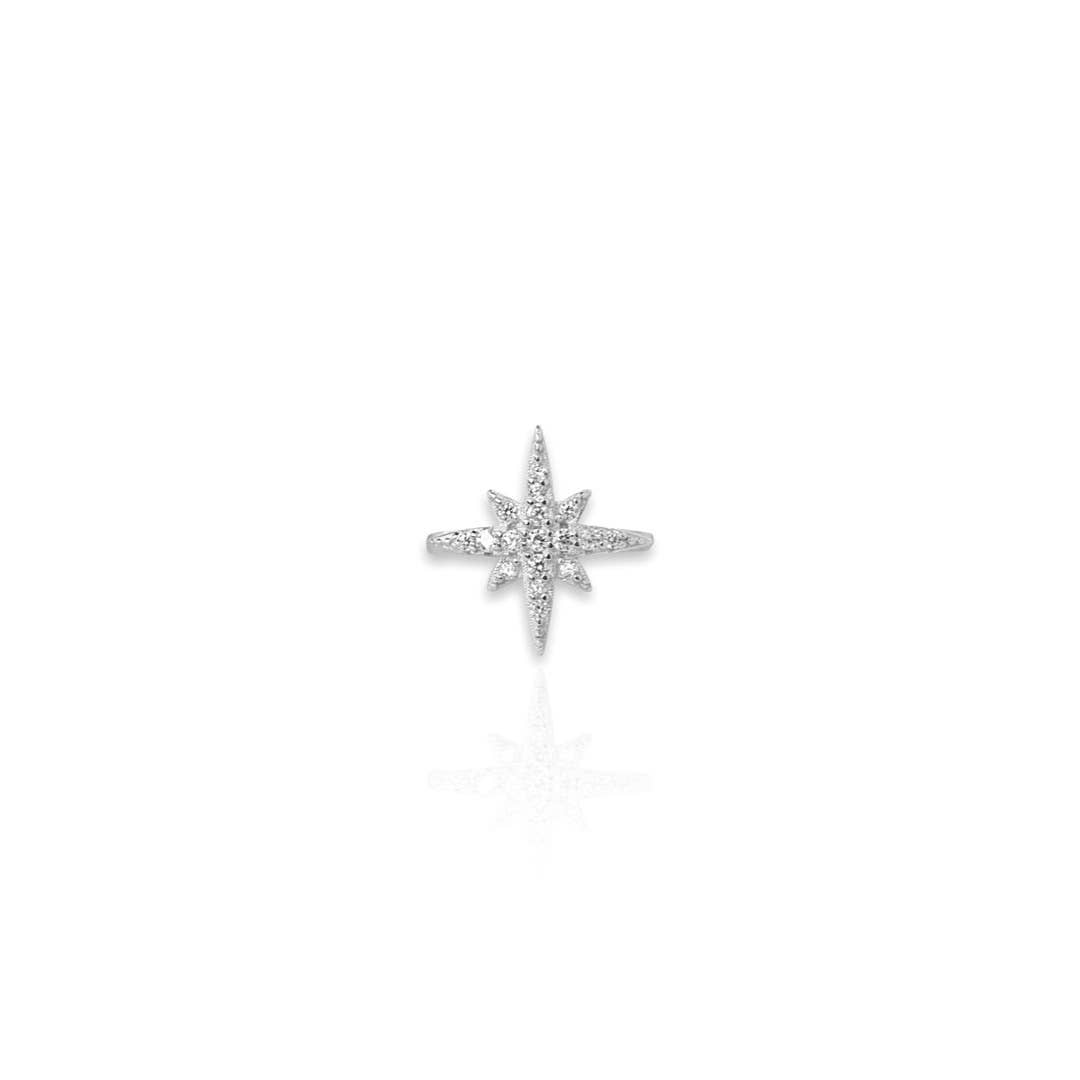 KIKICHIC - Wholesale Cuff/Wrap Earrings - CZ Diamond Starburst Ear Cuff0