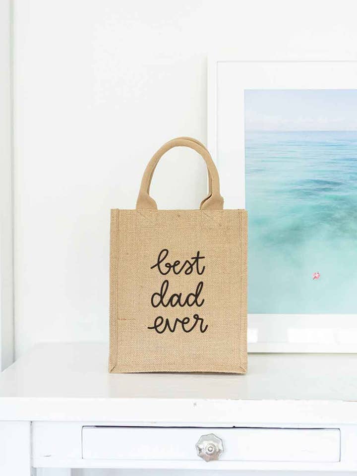 Reusable Gift Tote - Best Dad Ever (Large) for wholesale by The Little Market