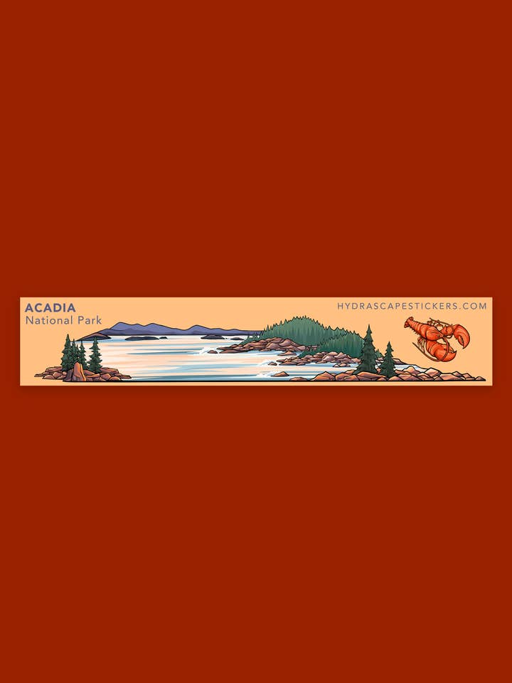 Acadia National Park Miniscape Sticker for wholesale by Hydrascape Stickers