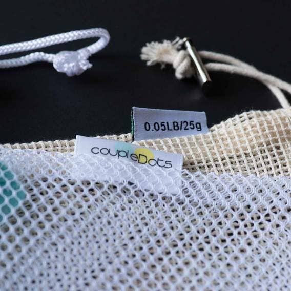 EcoFreax - Wholesale Grocery/Shopping Bag - Reusable Organic Mesh Cotton Produce Storage Bags4