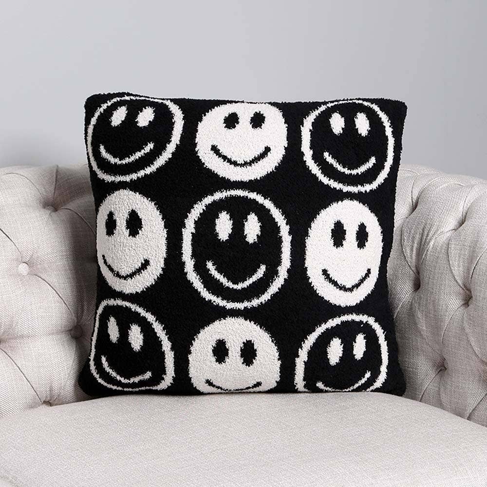 Sensibling Corp. - Vendita all'ingrosso Fodera cuscino decorativo - Copricuscino con Motivo Sorriso