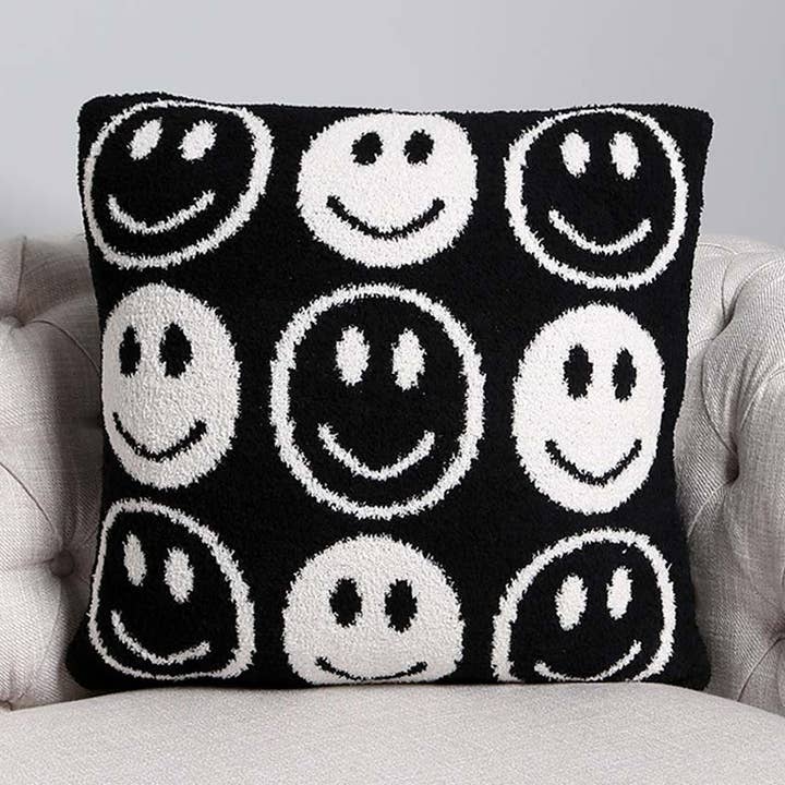 Sensibling Corp. - Vendita all'ingrosso Fodera cuscino decorativo - Copricuscino con Motivo Sorriso0