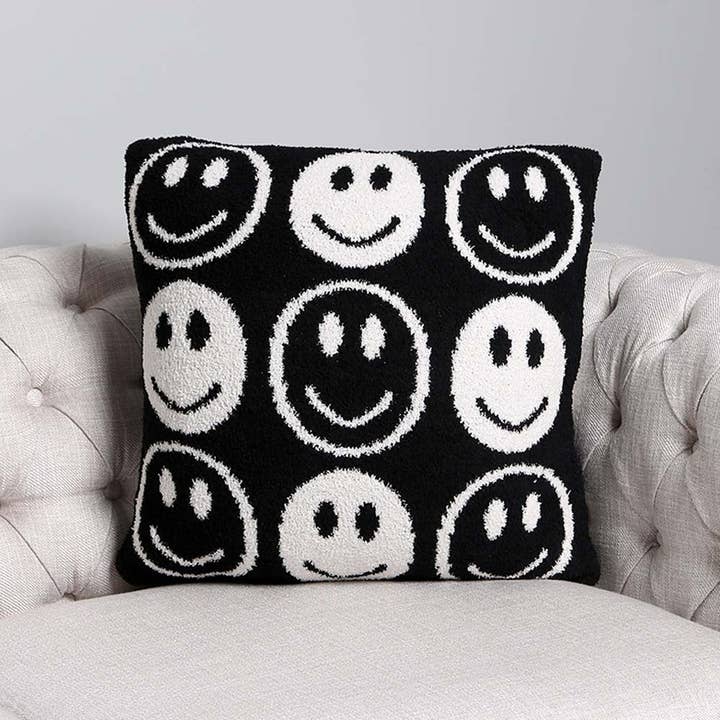 Sensibling Corp. - Wholesale Throw Pillow Cover - Smile Patterned Cushion Cover