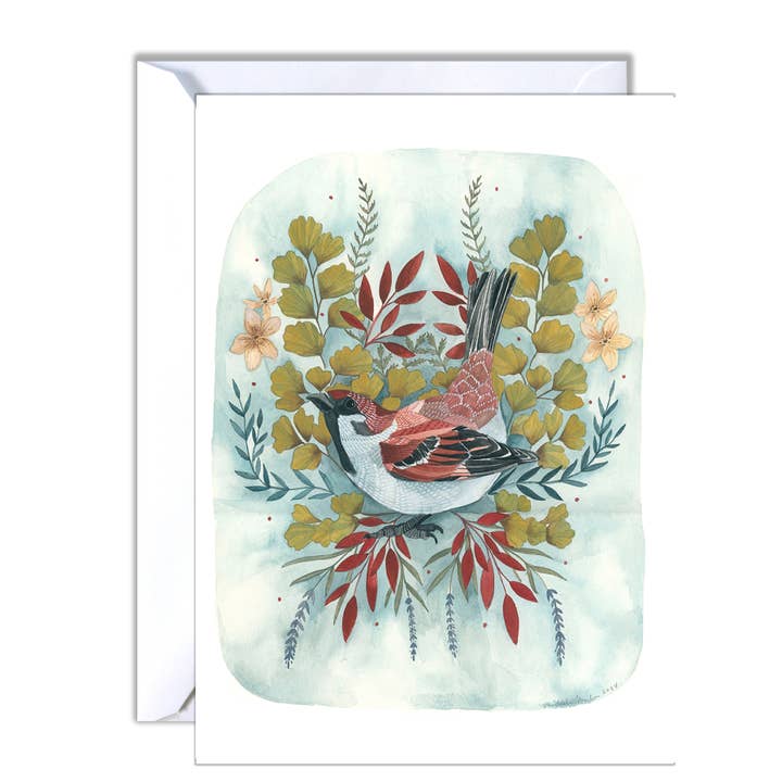 michele maule - Wholesale Everyday Greeting Card - Greeting Card - Brown Sparrow