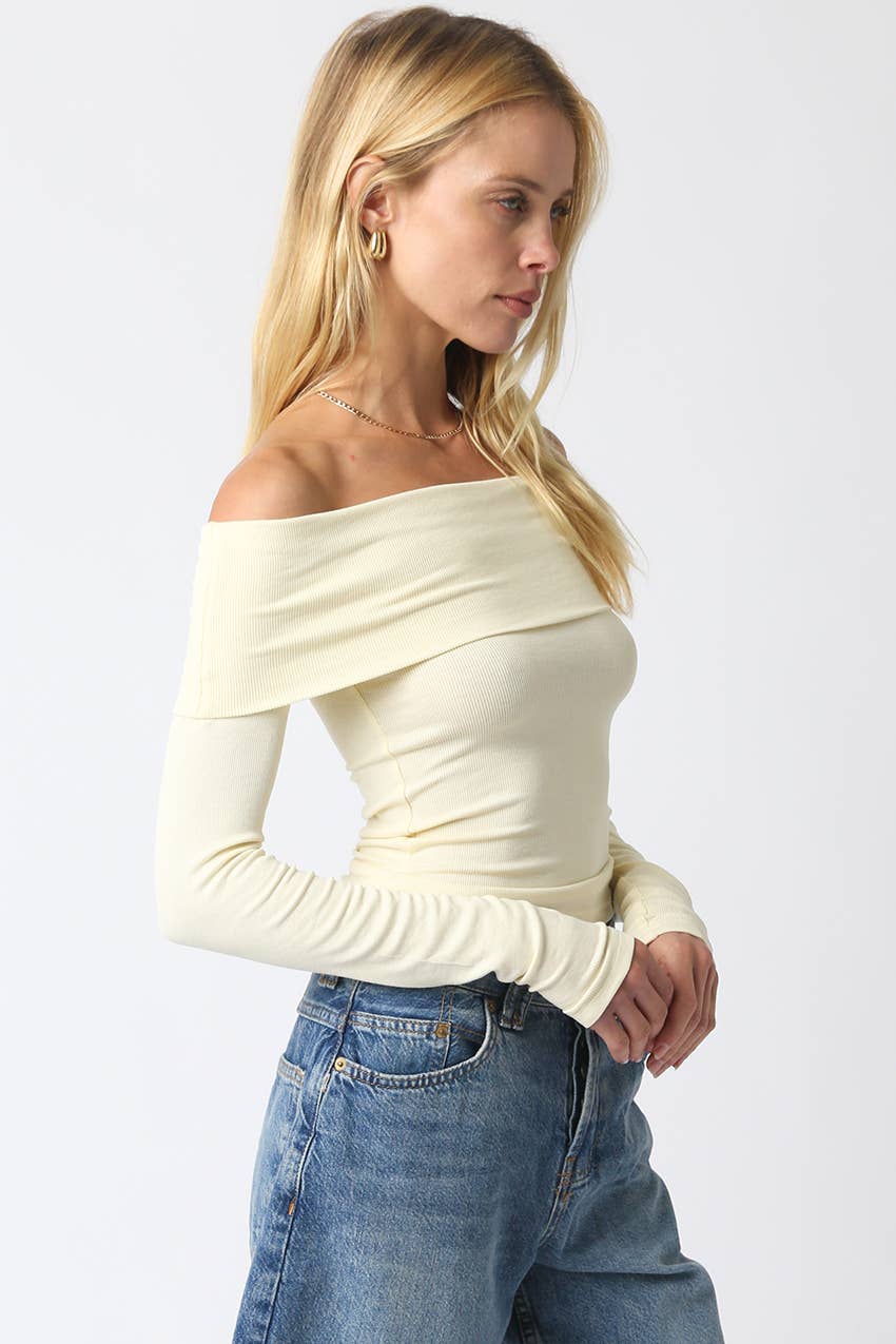 Olivaceous - Wholesale Knit Top - Women's - Rebecca Off Knit Top5