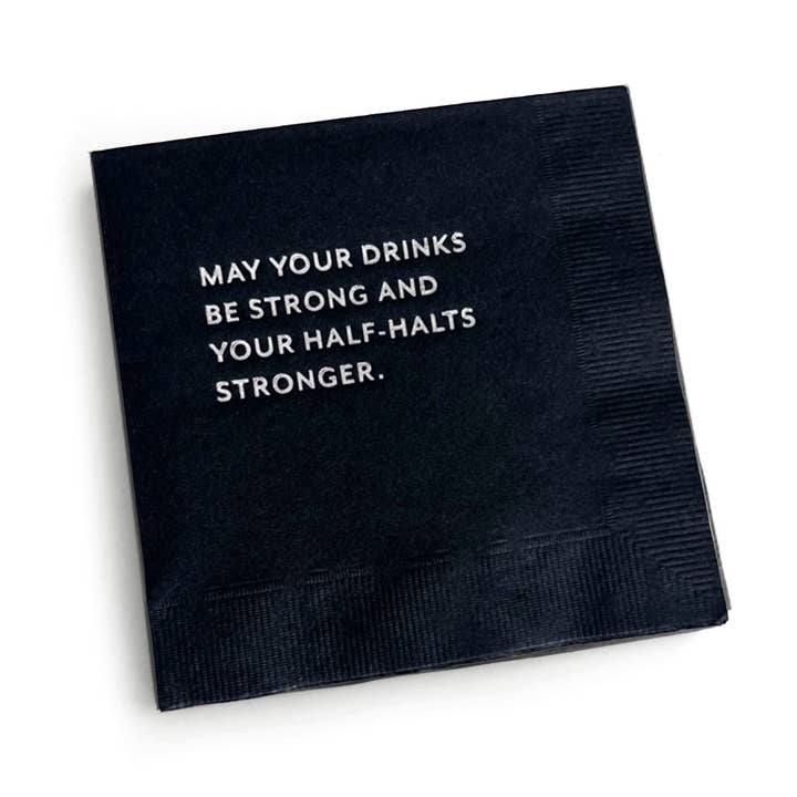"Half-Halts" Cocktail Napkins for wholesale by Mare Modern Goods