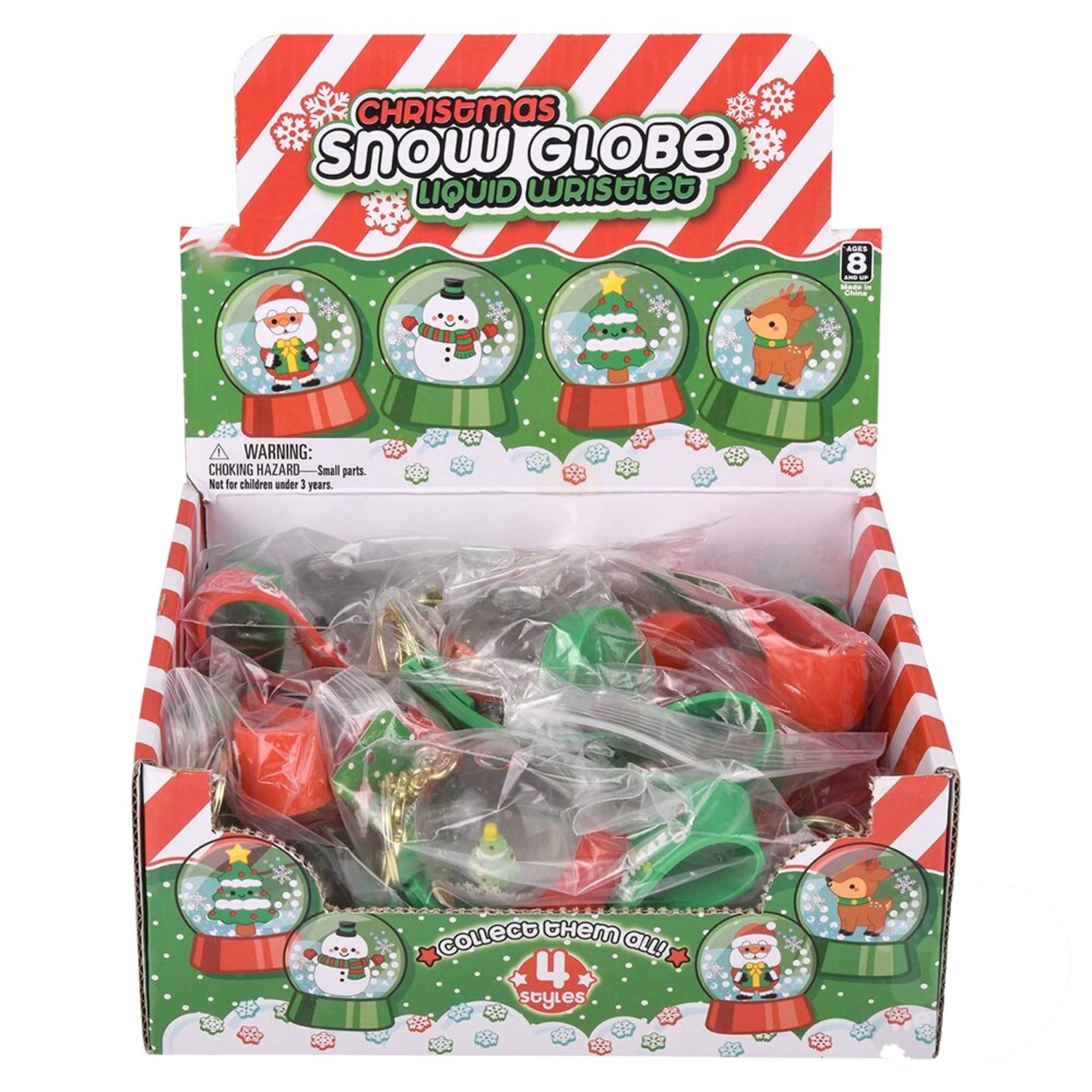 JSBlueRidge Toys - Wholesale Keychain - Kids - Snow Globe Liquid Wristlet Clip On Keychain3