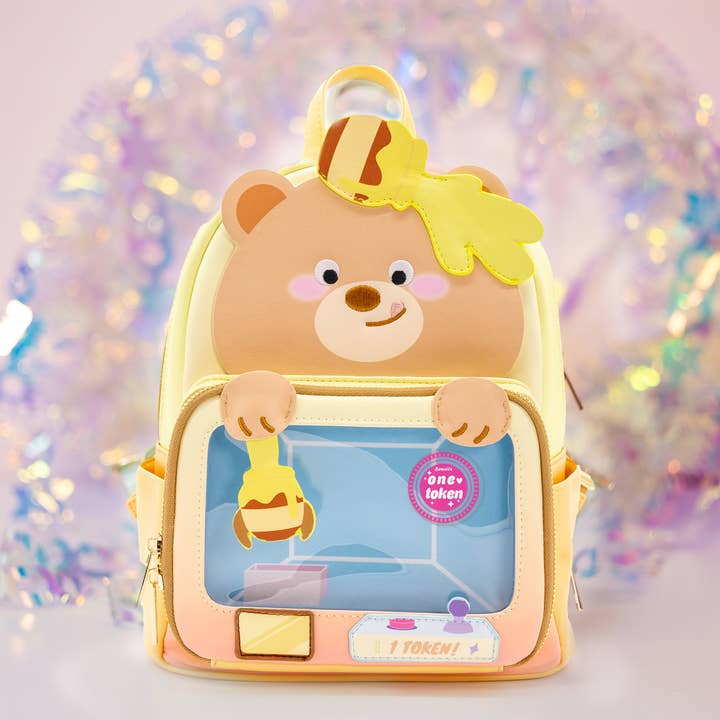 Bewaltz - Wholesale Backpack - Kids - Claw Machine Pin Collector Backpack - Sweet Honey Bear