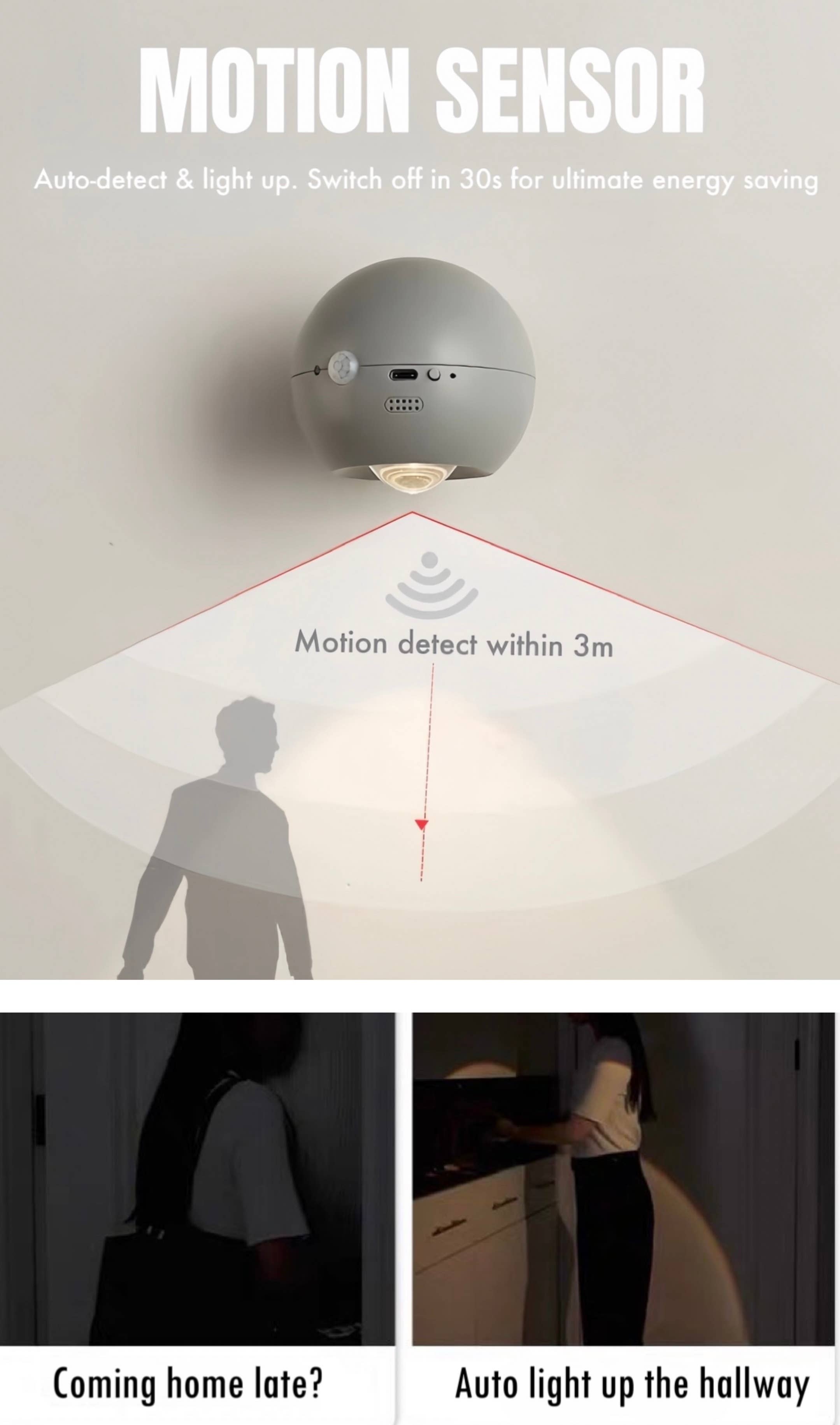 INSPECIAL HOME – wholesale Night light – All-in-one Motion Sensor Night Light Accent, Ambient Light3